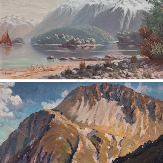 R H Wilson - Lake Manapouri & Attributed Duncan Darroch (2)