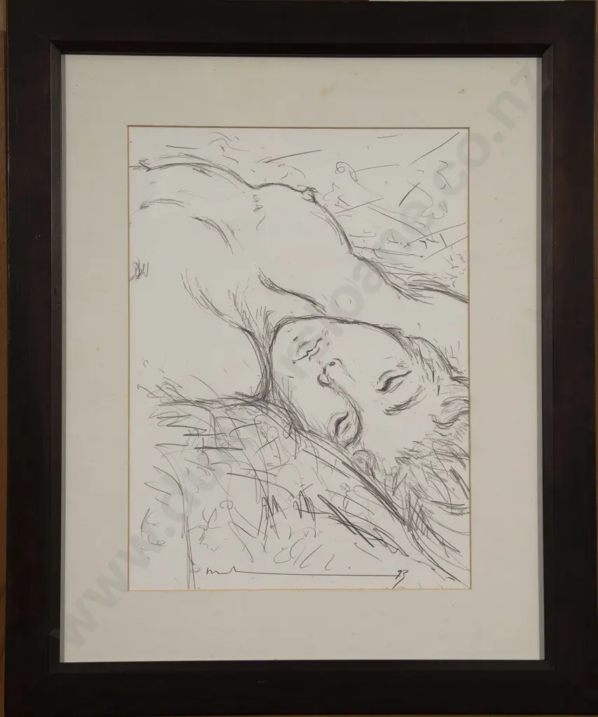 Malcolm Harrison - Untitled (Portrait Sketch) & other (2) Image 1++