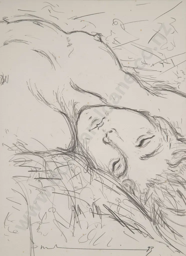 Malcolm Harrison - Untitled (Portrait Sketch) & other (2) Image 1++