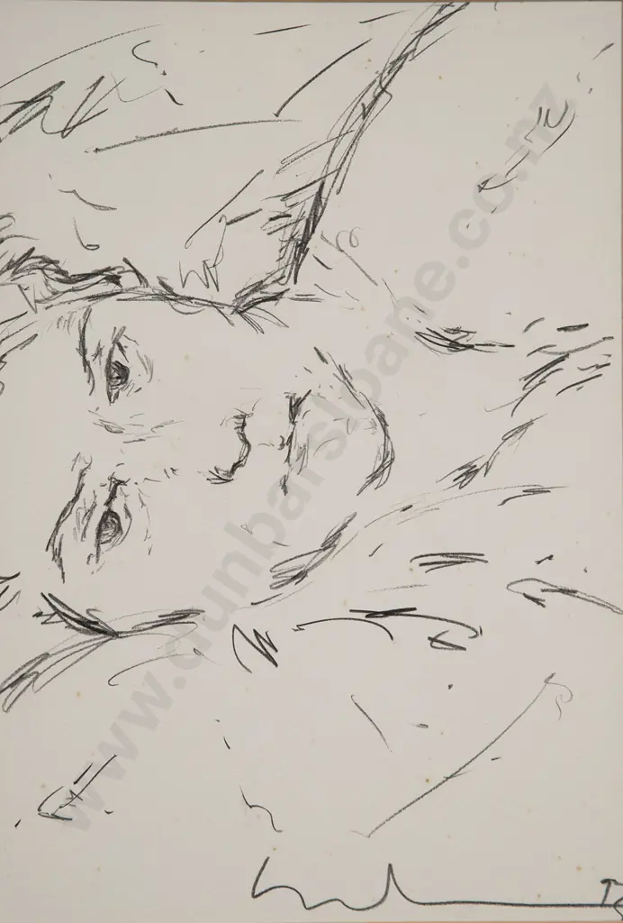 Malcolm Harrison - Untitled (Portrait Sketch) & other (2) Image 1++