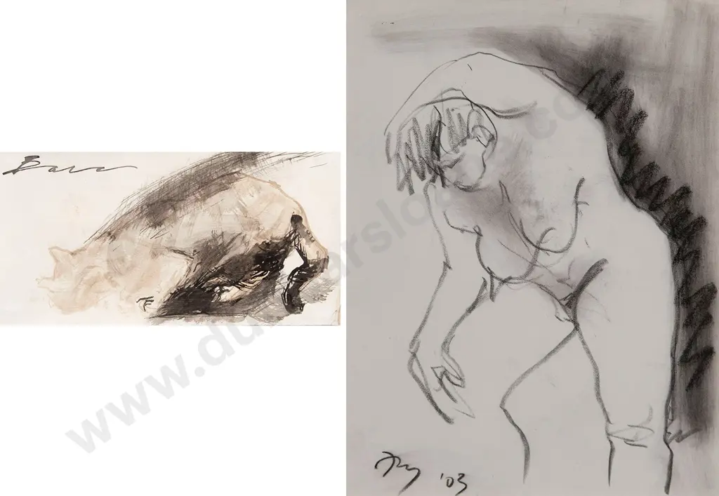 Helen Crabb & Pat Fry works on paper (2) Image 1++