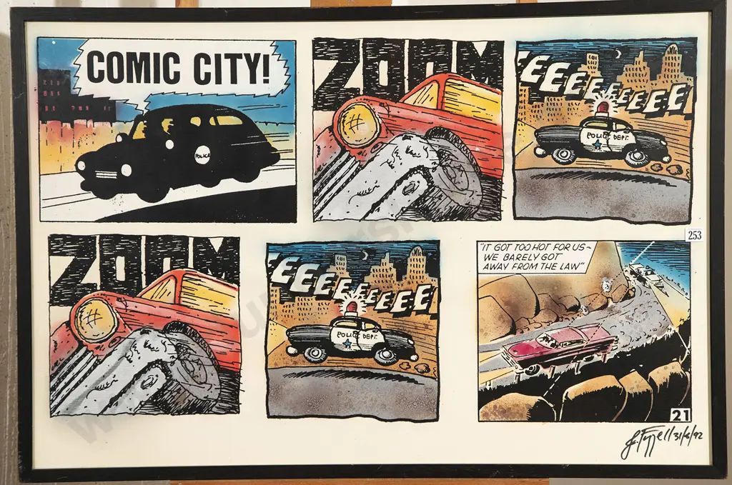 Attributed Otis Frizzell 'Comic City' Image 1++