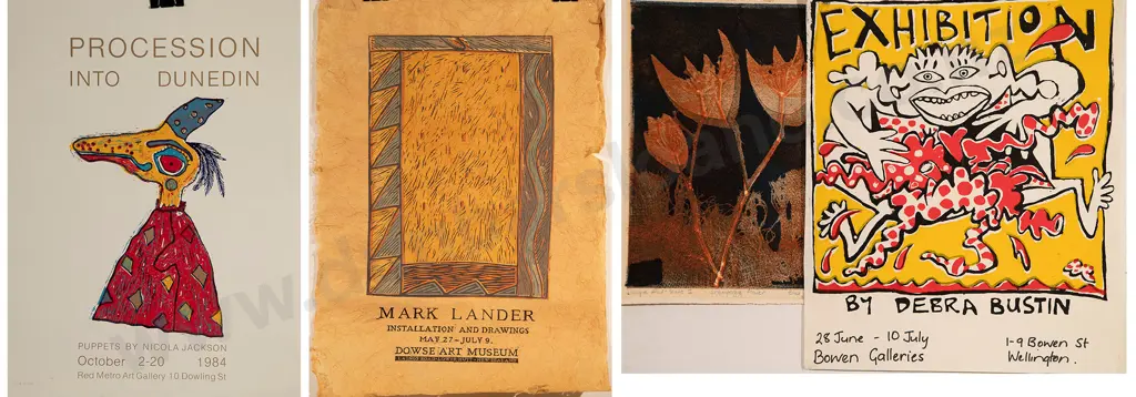 Assorted Exhibition Posters - Mark Lander / Debra Bustin etc Image 1++