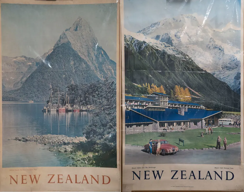 Vintage New Zealand Travel Posters (2) Image 1++