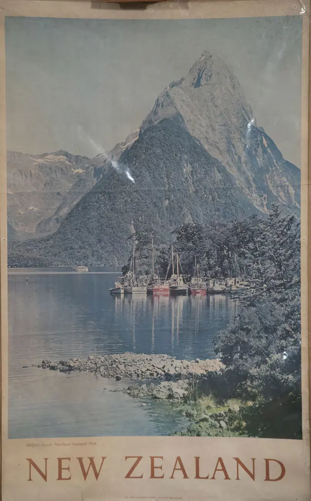 Vintage New Zealand Travel Posters (2) Image 1++
