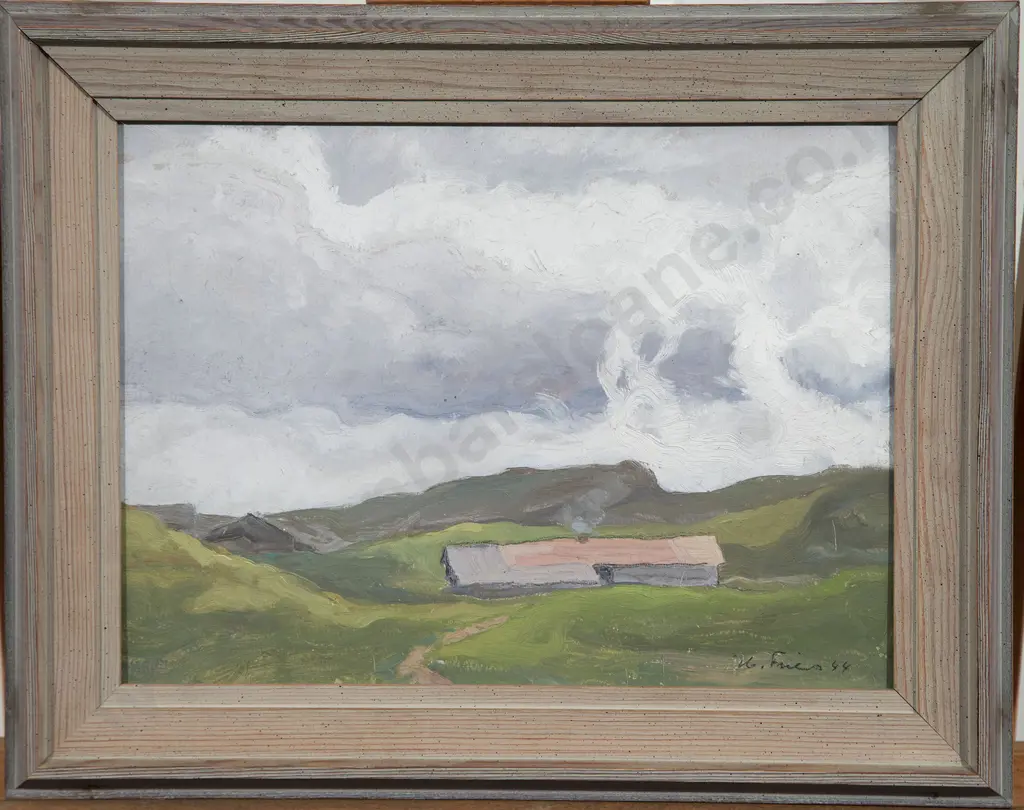 Hans Guido Fries - Untitled (Rural Landscape) Image 1++