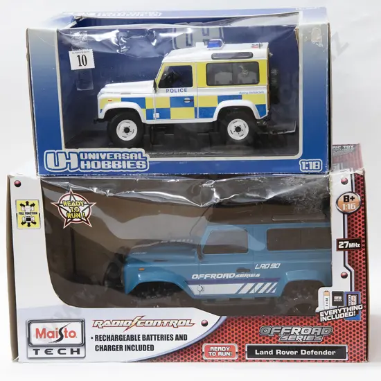 Boxed UH Die Cast Model Together With Boxed Maisto Radio Control Model