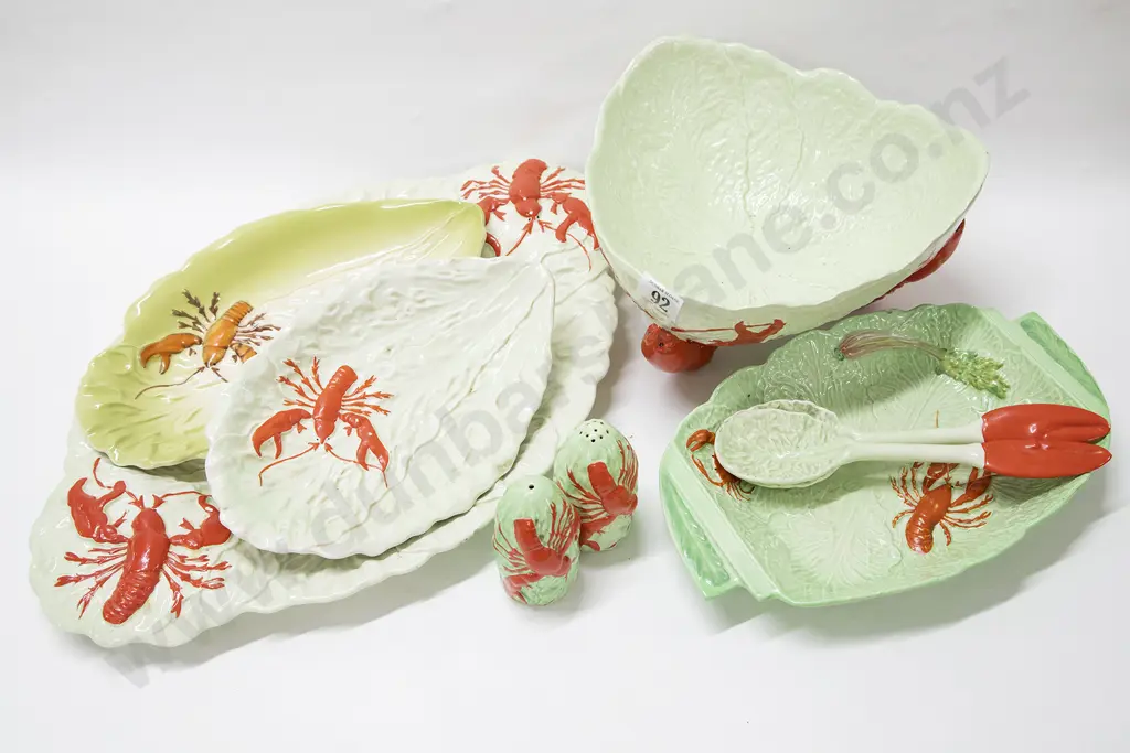 Quantity Carlton Ware Lobster Pattern Serving Ware (8) Image 1++