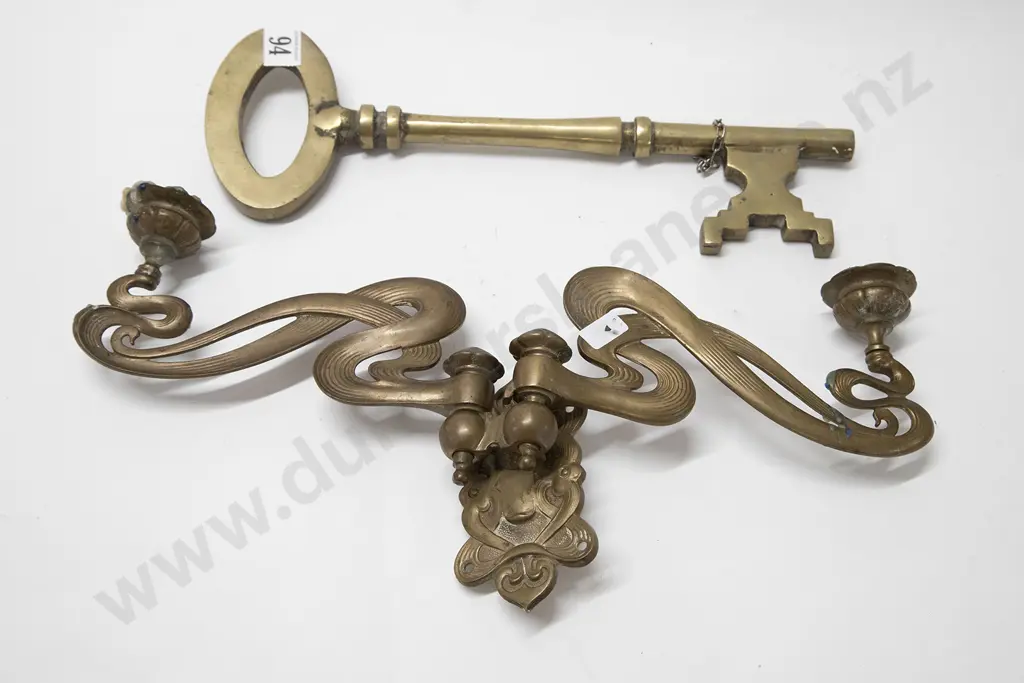 Piano Sconce and Novelty Brass Key Image 1++