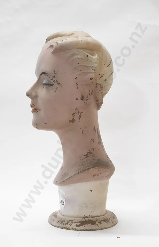 C1930s Shop Display Bust Image 1++