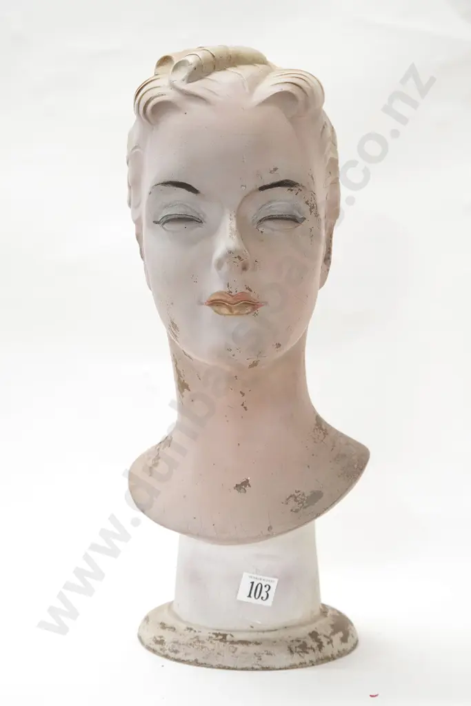 C1930s Shop Display Bust Image 1++