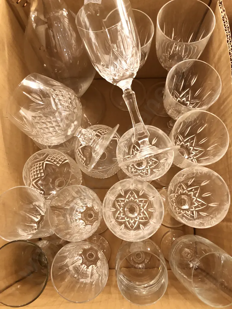 Quantity of Mixed Crystal and Glassware incl Decanter Image 1++