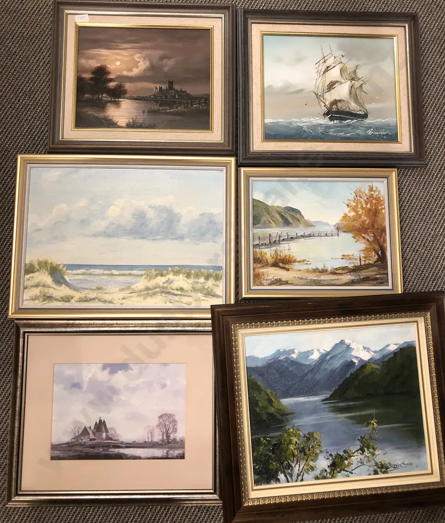 Box of Assorted Framed Works incl Bernice Smart Image 1++