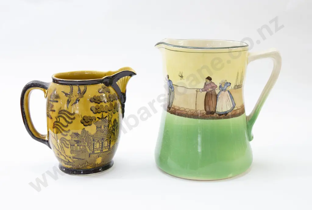Royal Doulton Dutch Series Jug and Willow Pattern Jug Image 1++