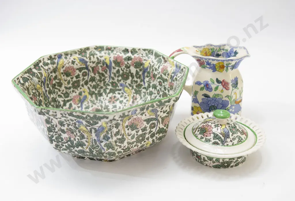 Masons Jug Royal Doulton Fruit Bowl and Soap Dish Image 1++