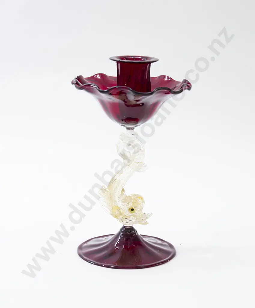 Murano Glass Candlestick Image 1++