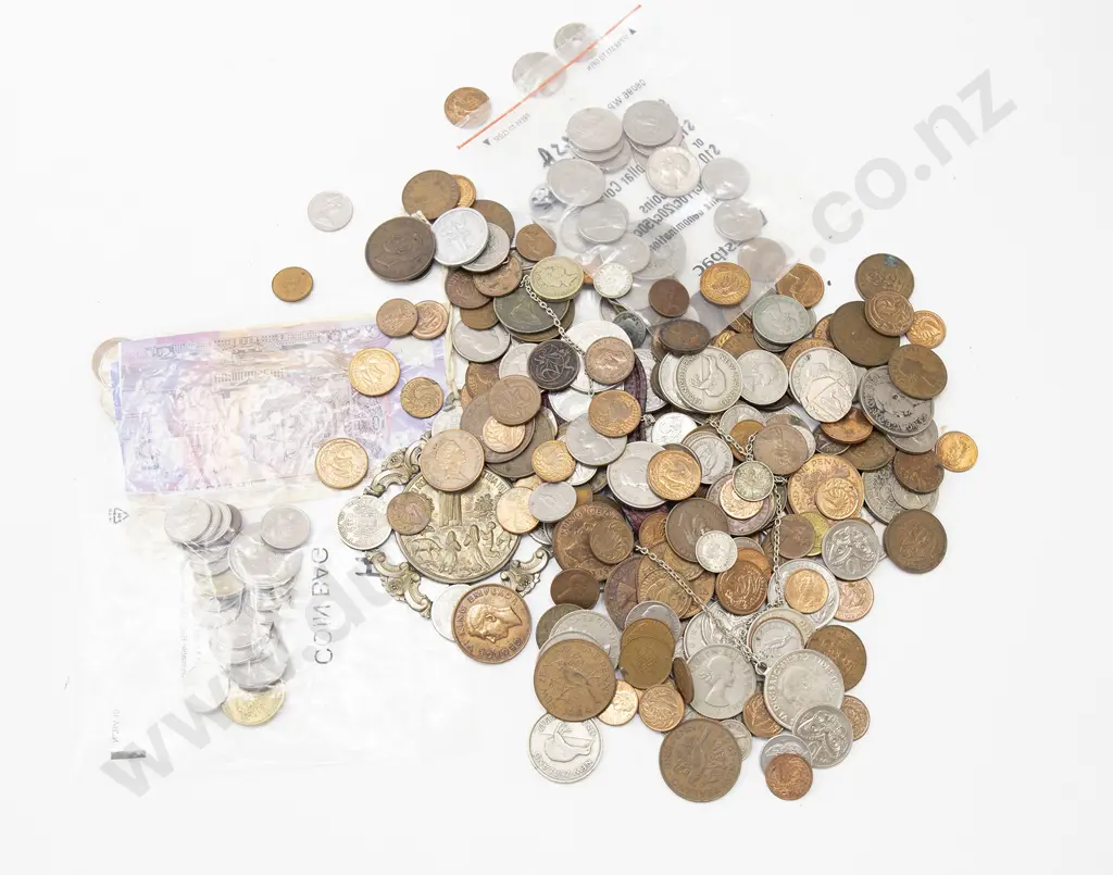Box of Coins and Banknotes Image 1++