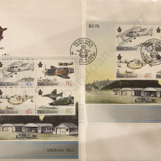 Framed Stamp Display Year of the Ox together with FDC album