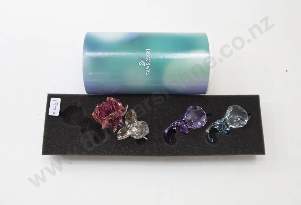 Three Swarovski Crystal Ornaments Image 1++