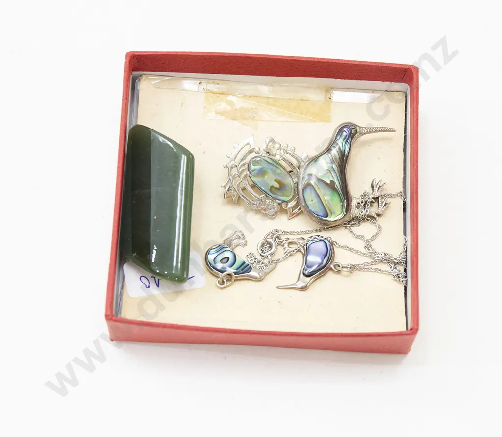 Qty of Paua and Greenstone Jewellery Image 1++