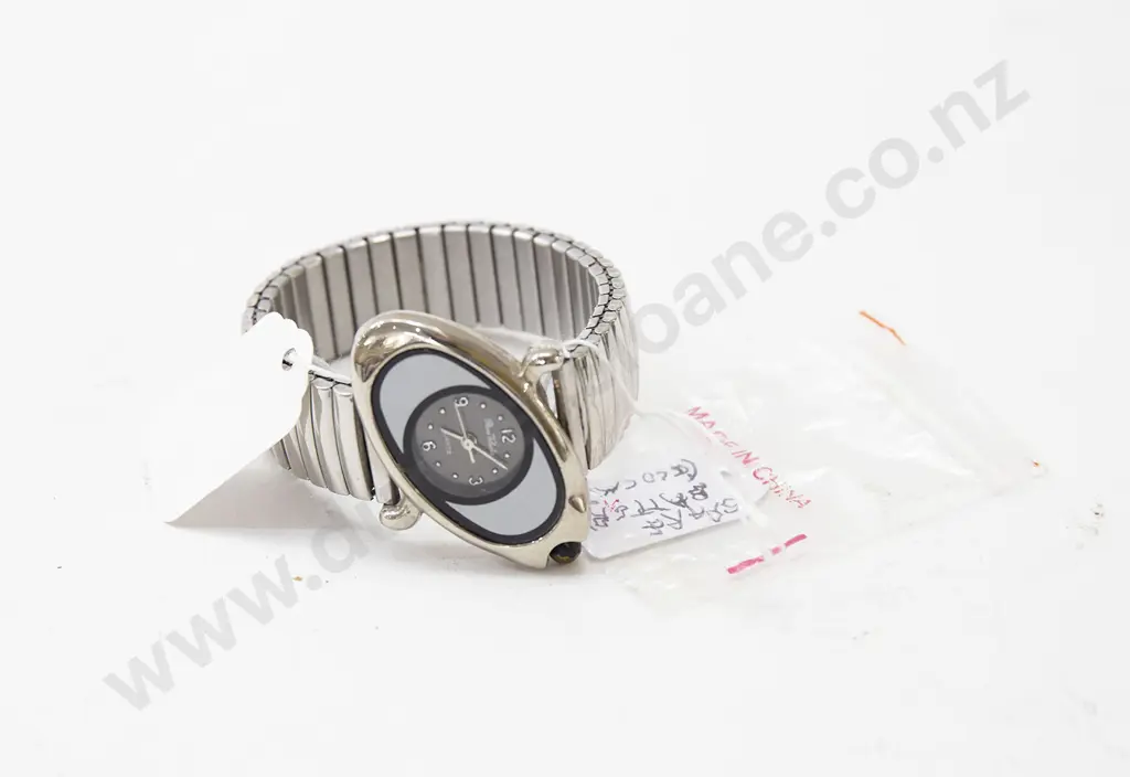 Rene Valentin Ladies Chrome Plated Wrist Watch Image 1++