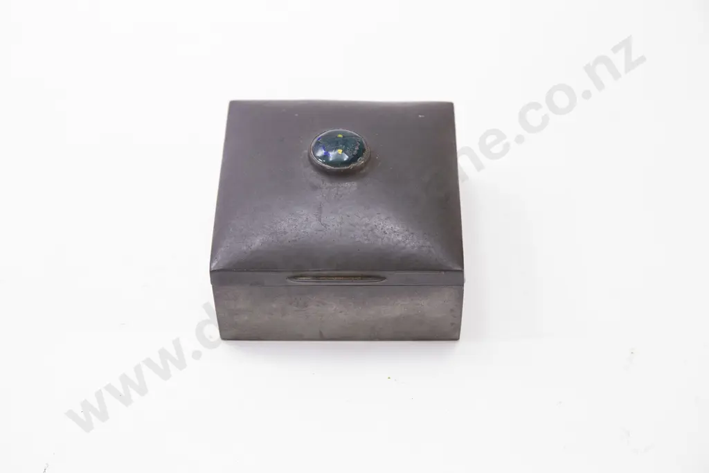 Qty of Assorted NZ S/S and Paua Jewellery in Pewter Box Image 1++