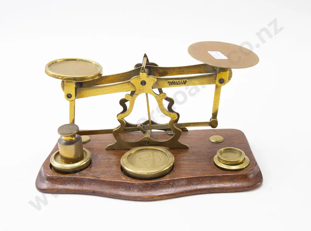 Brass Postal Scales and Weights Image 1++