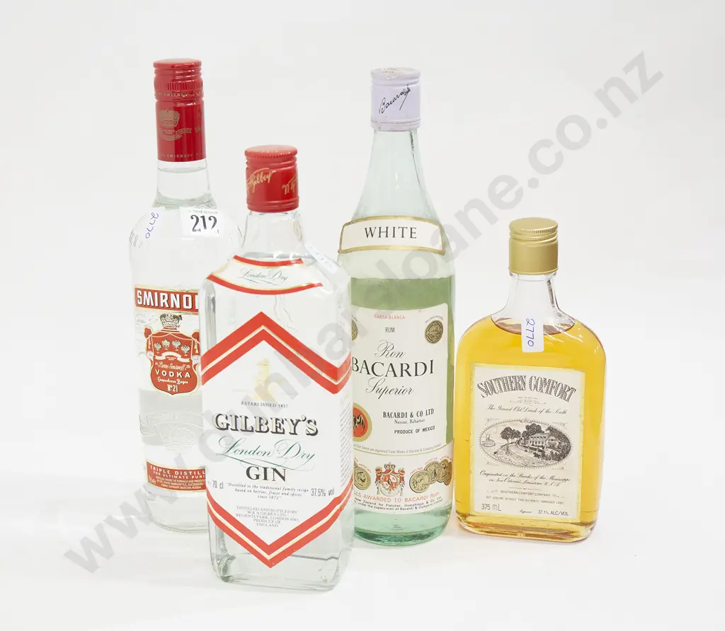 Four Bottles of Spirits Image 1++