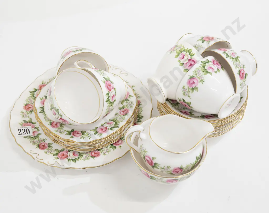Part Colclough Floral Decorated Teaset Image 1++