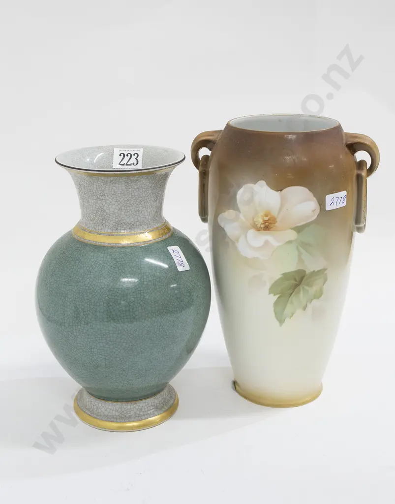 Royal Copenhagen Baluster Vase and Floral Vase Image 1++
