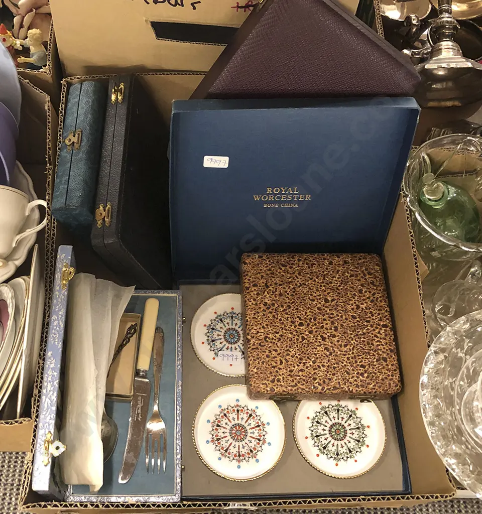 Quantity of Boxed Cutlery and Royal Worcester Dishes Image 1++