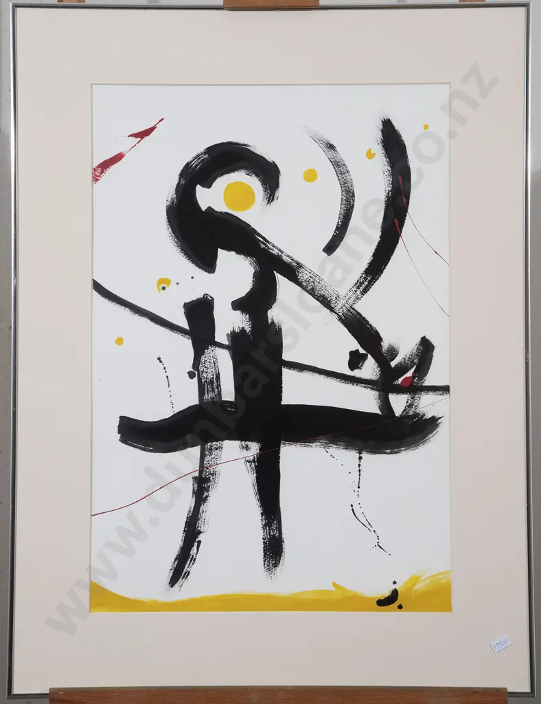 Pair of Framed Abstract Prints Image 1++