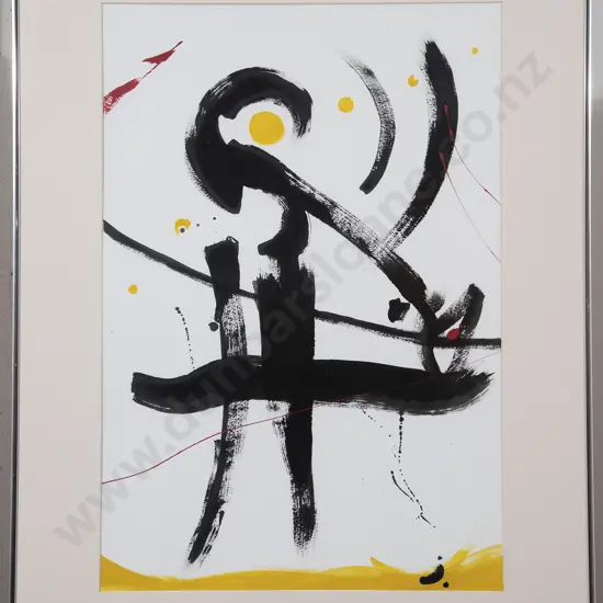 Pair of Framed Abstract Prints