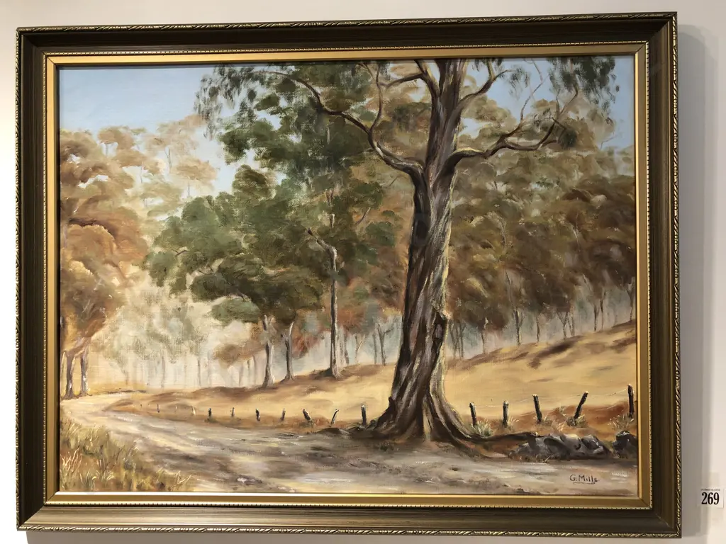 Glenys Mills 'Summer Scene' oil on board Image 1++