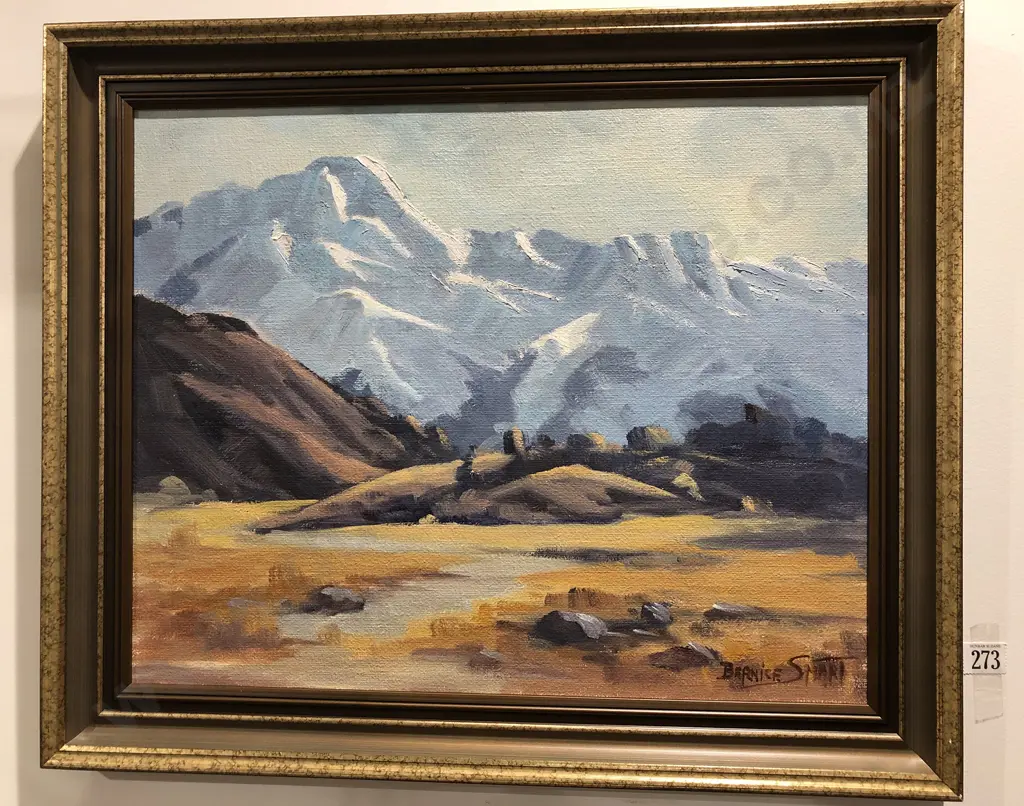 Bernice Smart 'Mount Sefton' oil on board Image 1++