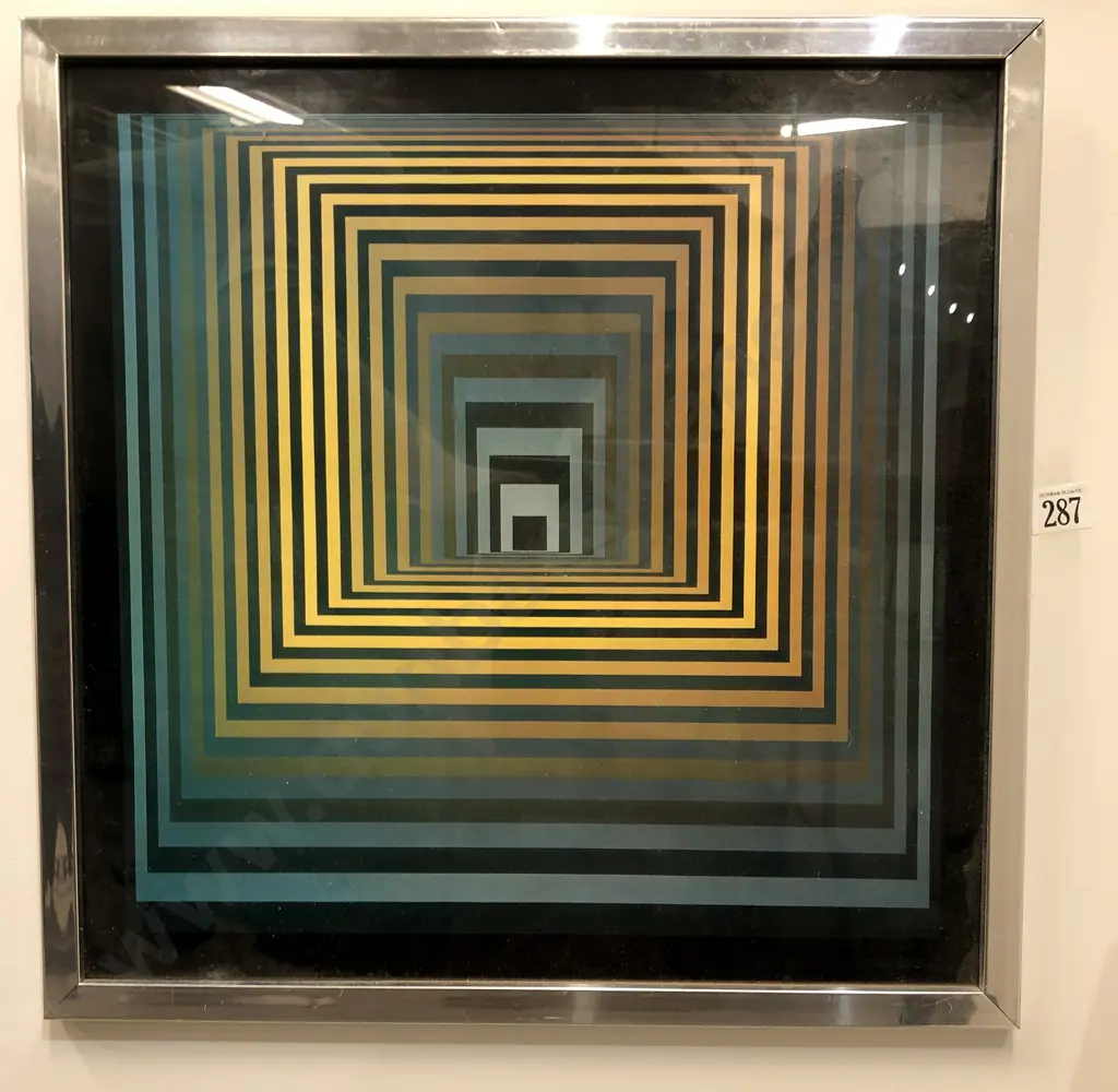 Victor Vasarely Print Vonal- Fegn Image 1++