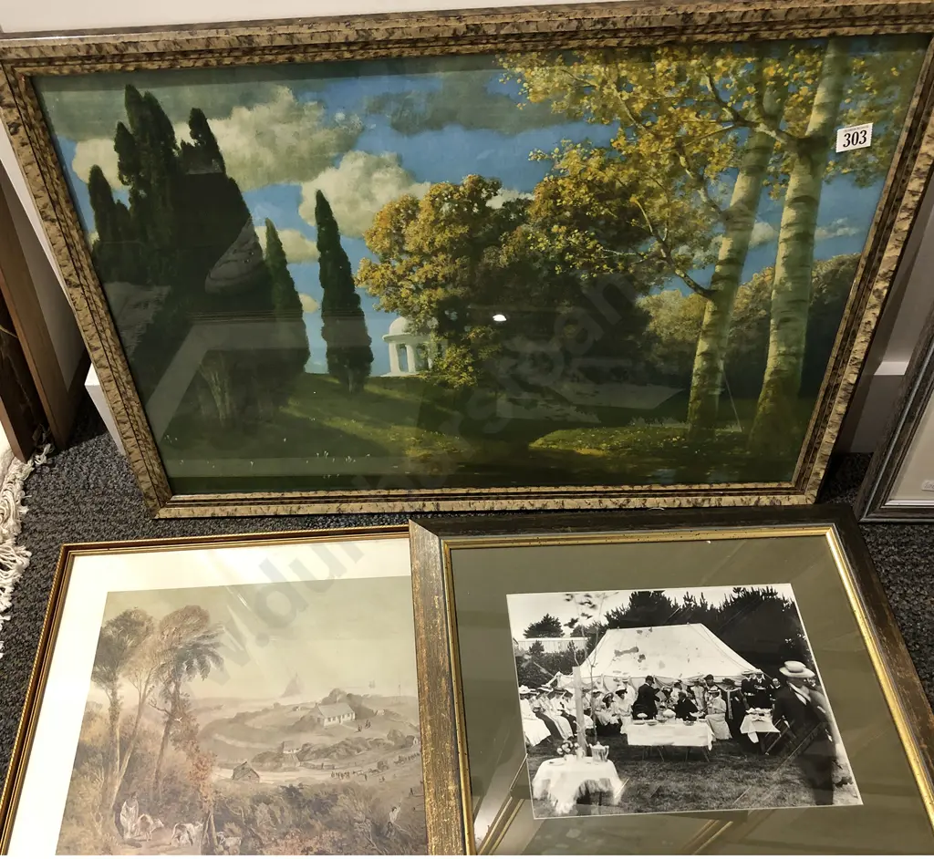 Three Framed Prints incl Photographic Image 1++