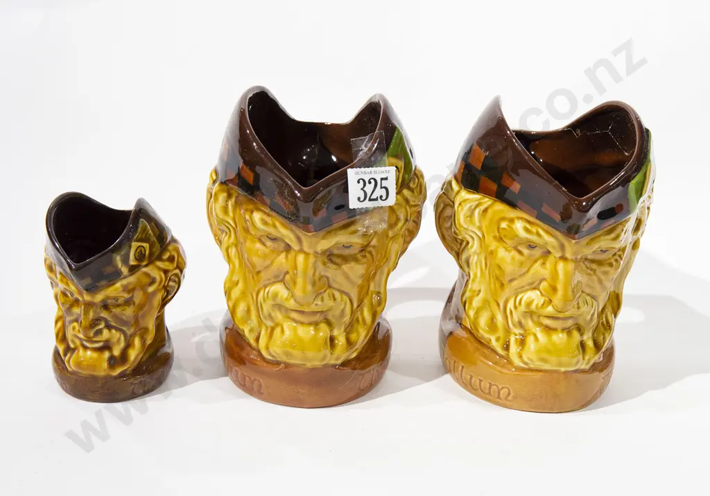 Three Wade McCallum Whisky Jugs of sizes Image 1++