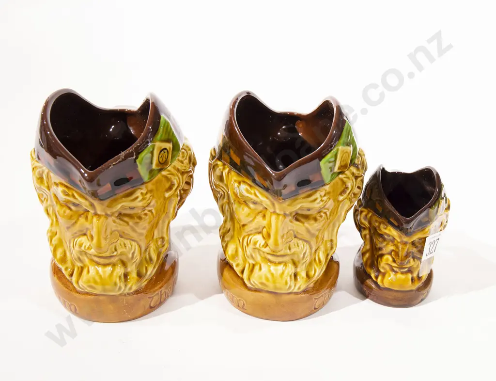 Three Wade McCallum Whisky Jugs of sizes Image 1++
