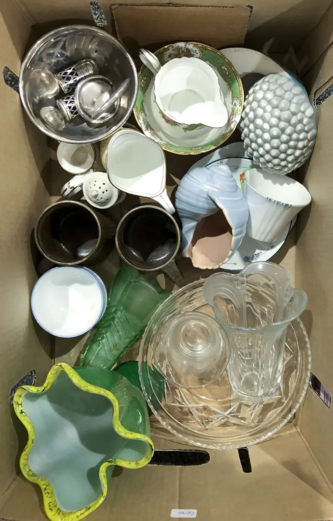 Box of Assorted Pottery and China Image 1++