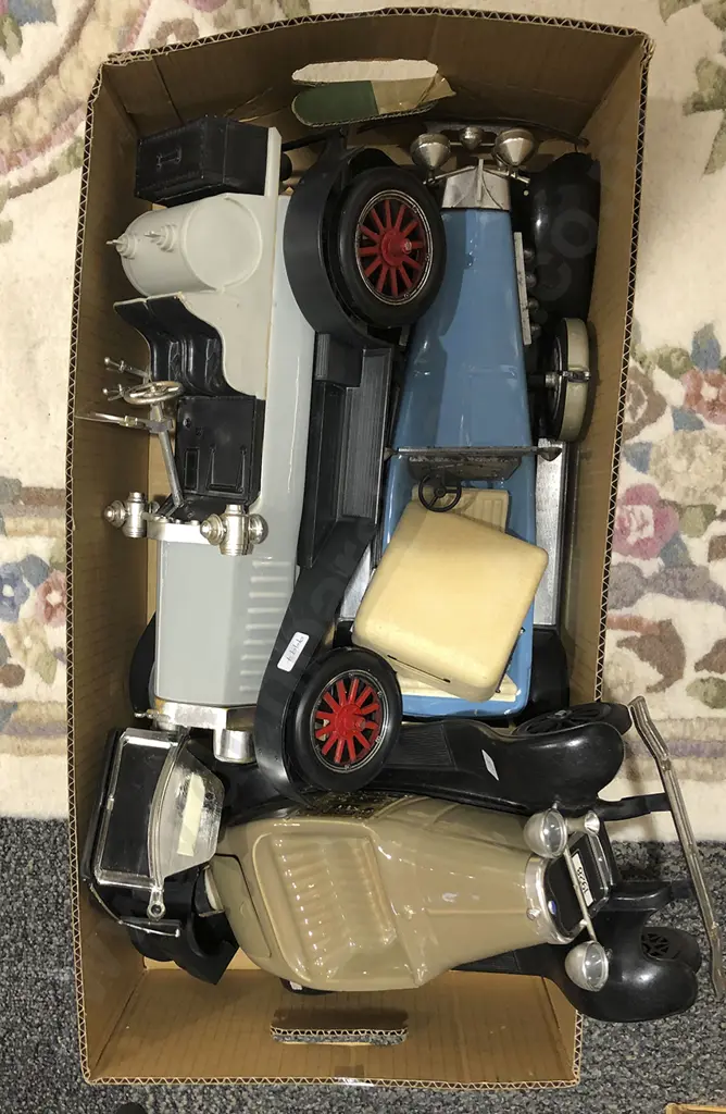 Three Jim Beam Car Form Decanters (empty a/f) Image 1++