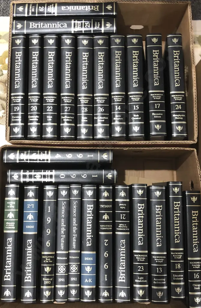 Encyclopedia Brittanica (three boxes) Image 1++