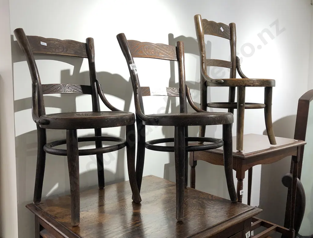 Three Children's Bentwood Chairs Image 1++