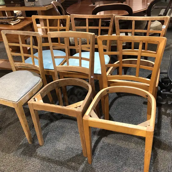Six Thonet Dining Chairs (a/f)