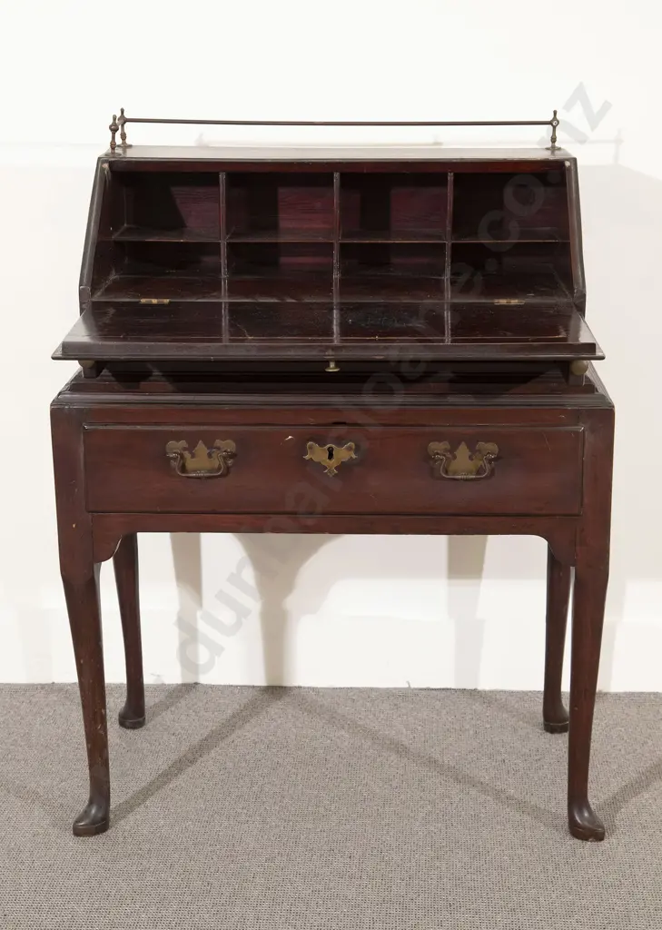 Rare American Federal Period Two Stage Mahogany Bureau Image 1++