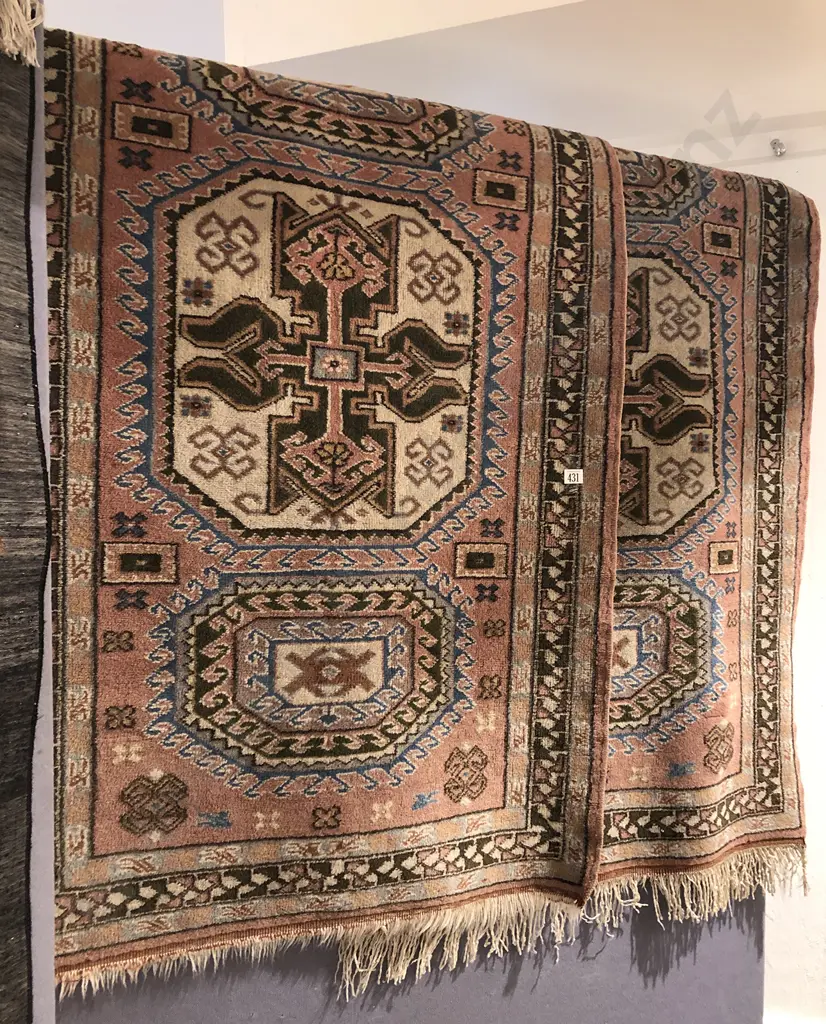 Pair of Persian Floor Rugs 145 x 85cm ea Image 1++
