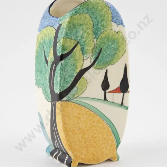 Rare Clarice Cliff Bizarre Ware May Avenue Vase