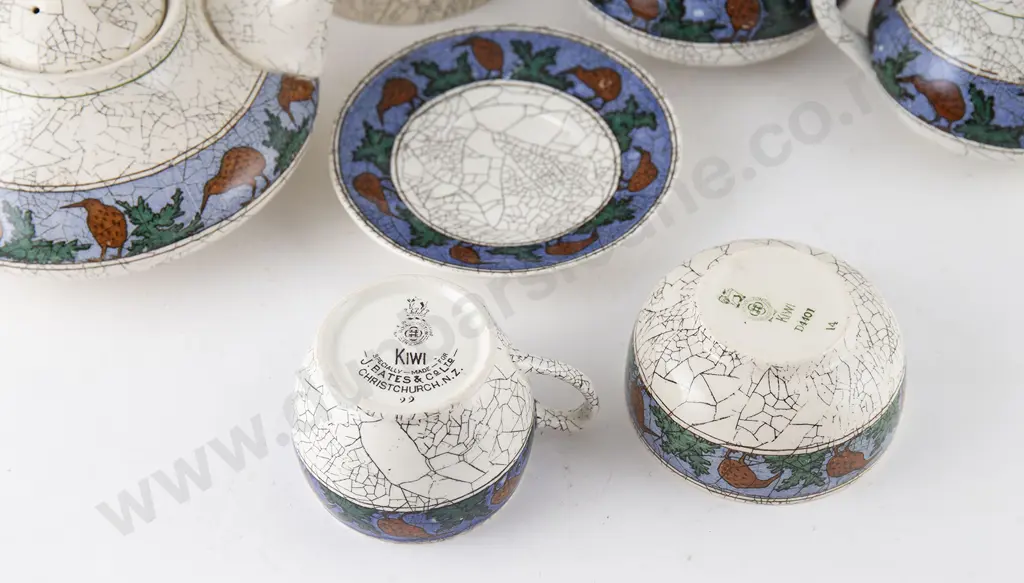 Royal Doulton 'Kiwi" Pattern Part Teaset Image 1++