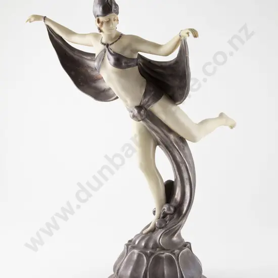 Royal Dux Figure of 1920s Dancer