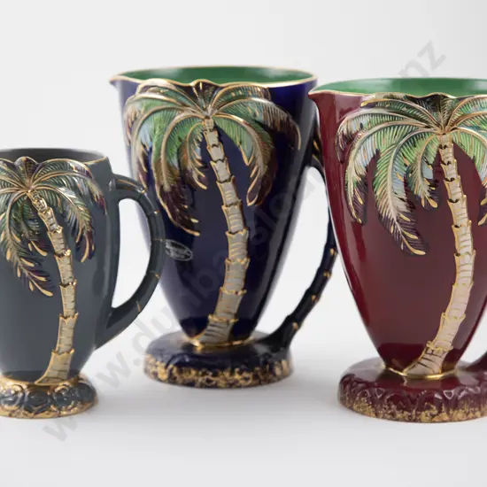 Three Beswick Palm Tree Jugs